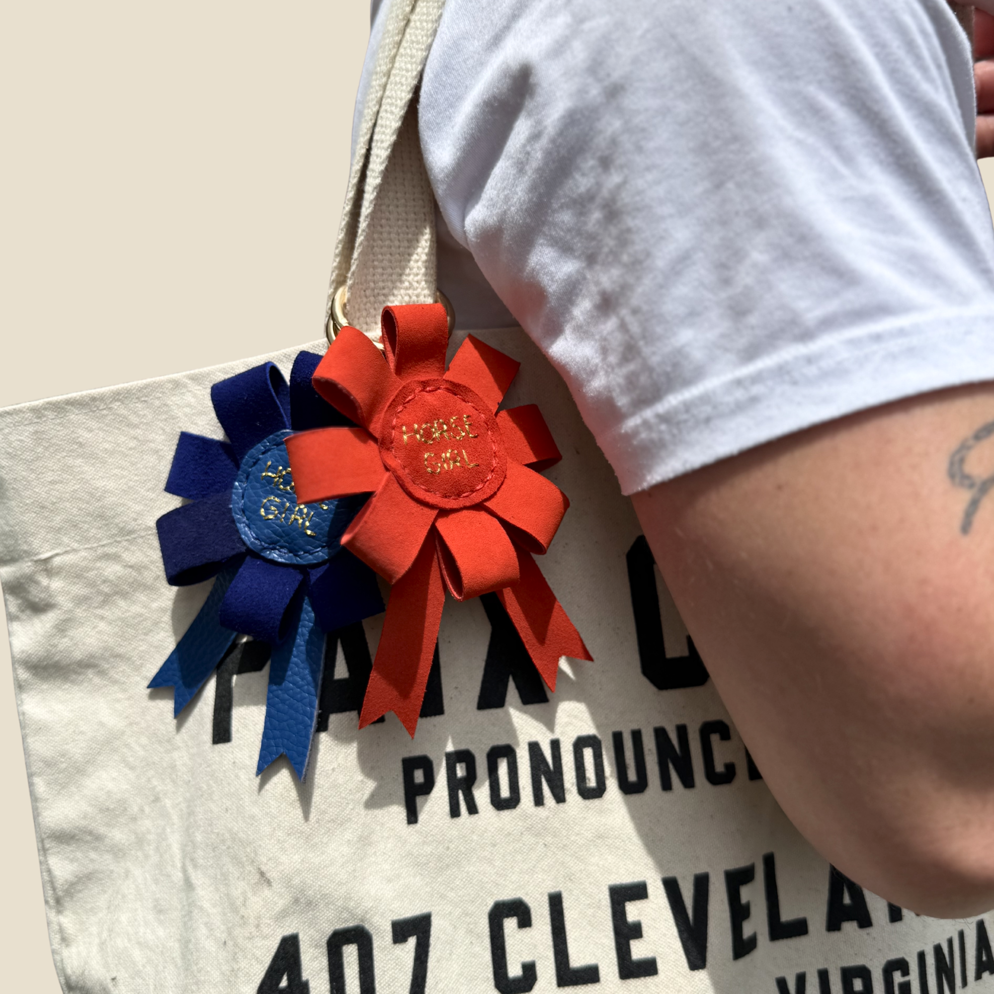 Summer Show Season Horse Girl Rosette Charm - Ready to ship