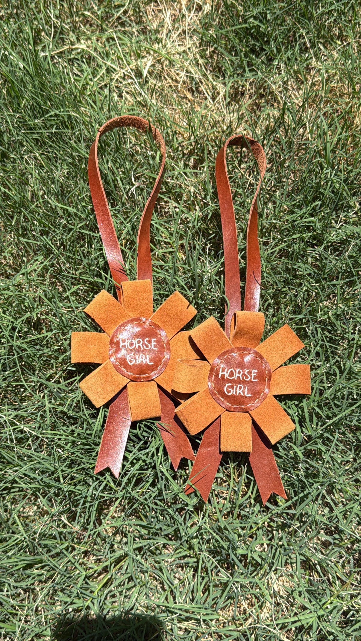 Horse Girl Rosette Charm