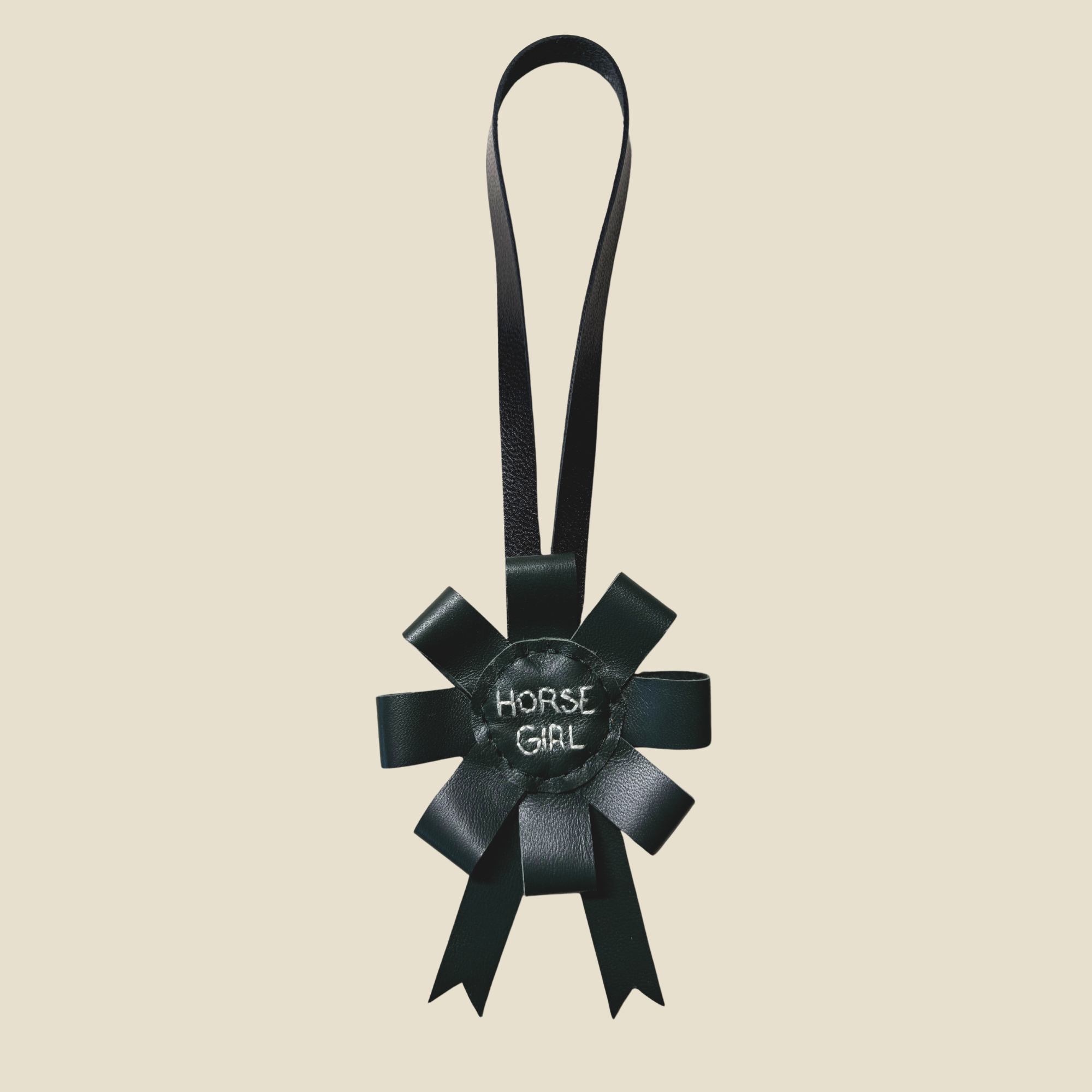Horse Girl Rosette Charm - Ready to ship